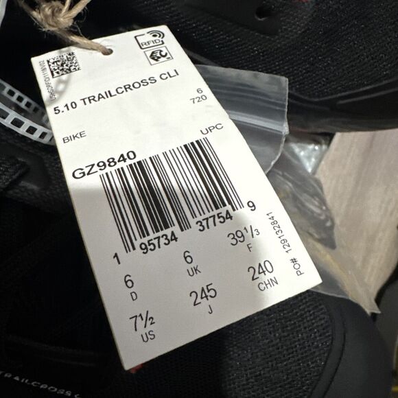 Adidas 5.10 Trailcross Clip-in Cycling Shoes Black Gray GZ9840 Women's Size 7.5* - Picture 6 of 6